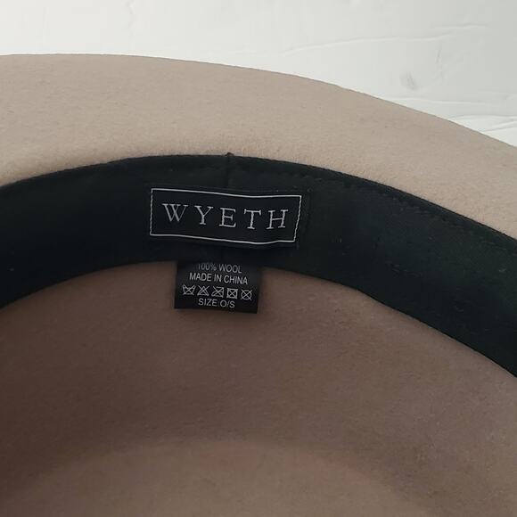 Wyeth Wool Felt Hat Cowgirl Cowboy Nashville Taupe OSFM - Picture 7 of 12